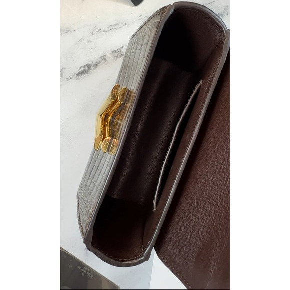 Louis Vuitton Alligator Twist Bag PM Mini Monogram Crossbody Gold Crocodile LV - Picture 15 of 16